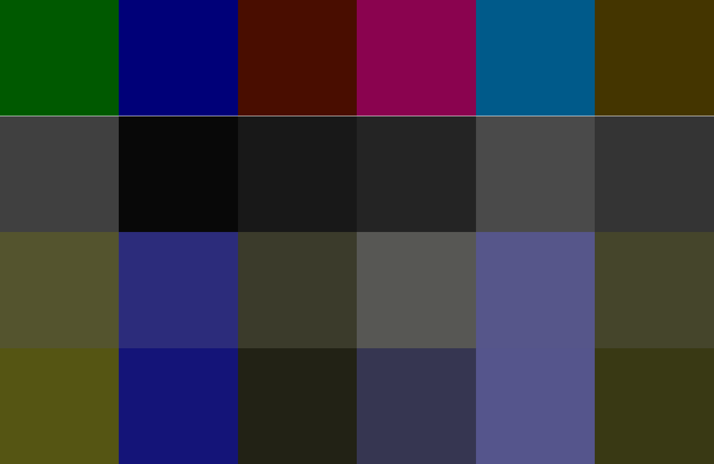 Dark, 6 colors